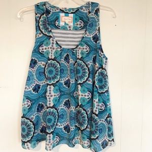 Anthropologie: Meadow Rue Floral Layered Top, M